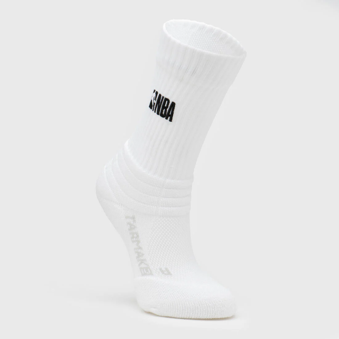 Kids' Basketball Socks SO900 NBA 2 Pairs - White - Image 3