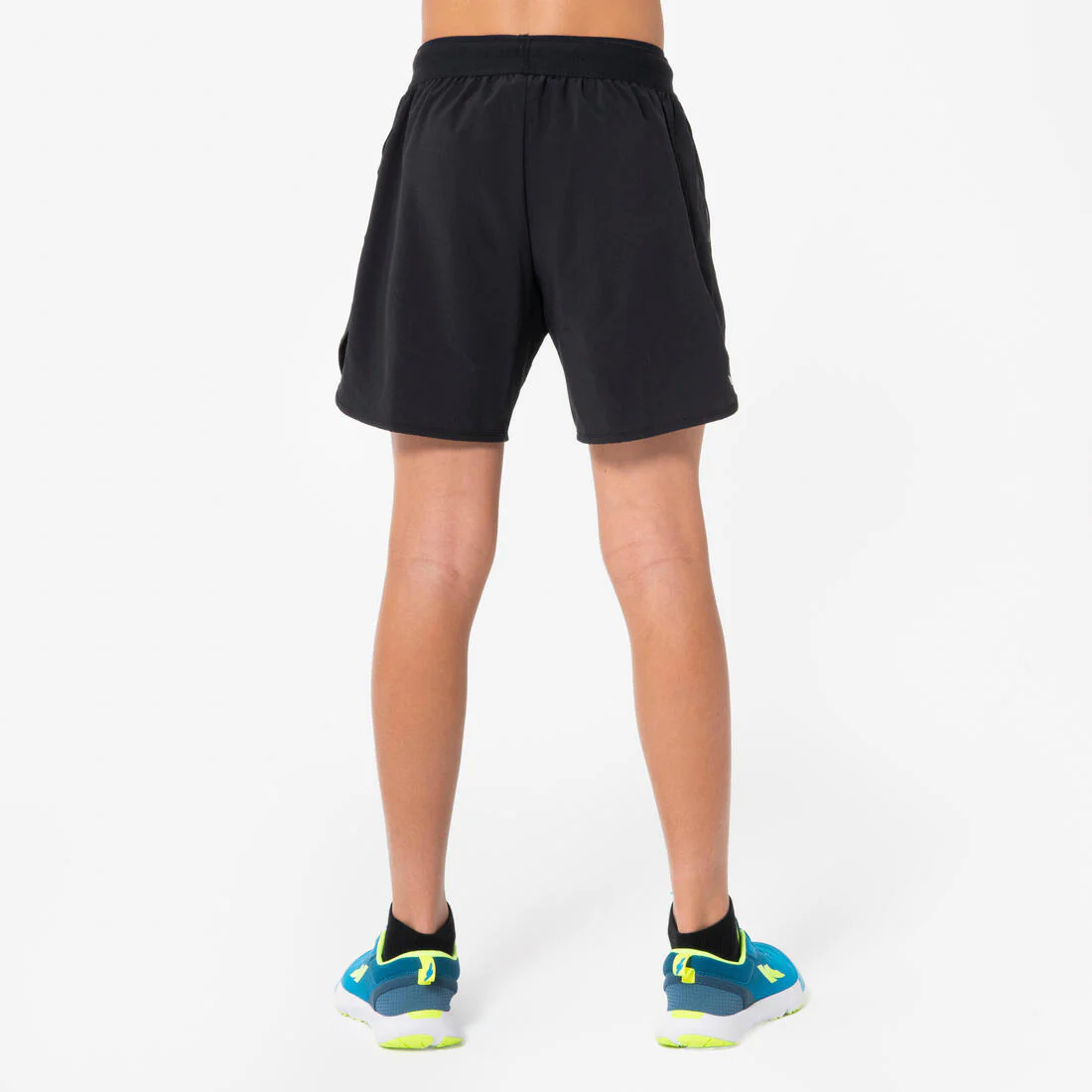 Kids' Breathable Running Shorts-KIPRUN DRY+ 900-Black and grey - Image 2