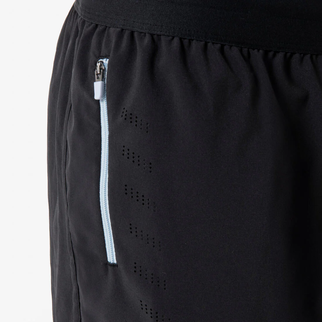 Kids' Breathable Running Shorts-KIPRUN DRY+ 900-Black and grey - Image 6