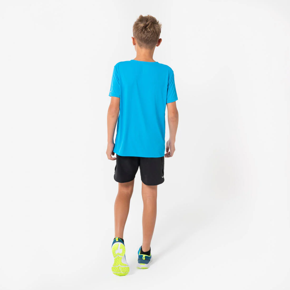 Kids' Breathable Running Shorts-KIPRUN DRY+ 900-Black and grey - Image 7