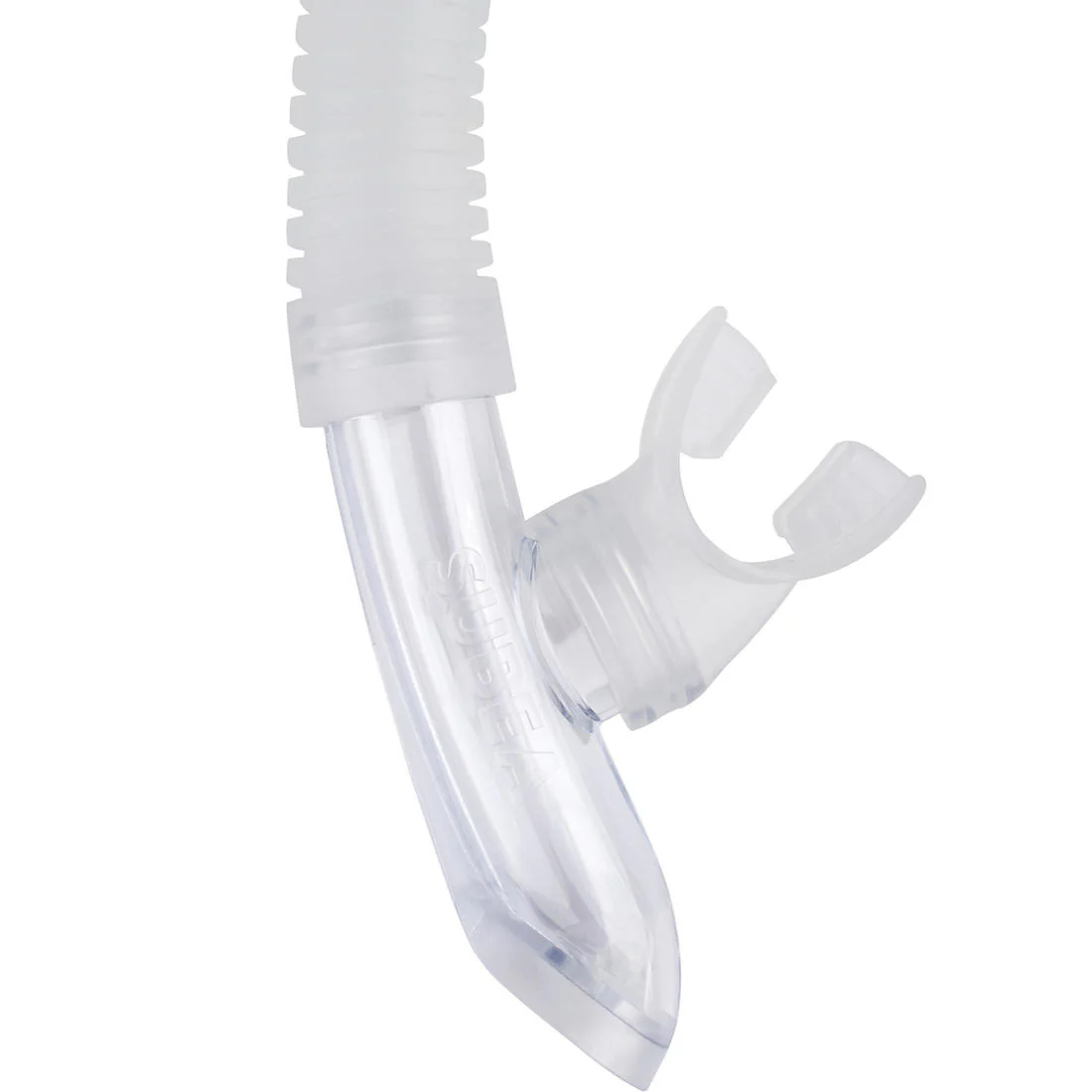 Kids diving snorkel with valve 100 Translucent - Image 6