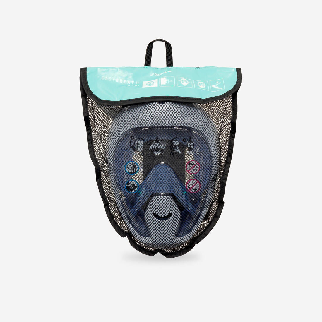Kids’ Easybreath snorkelling surface mask XS (ages 6-10) NO BAG - Image 39
