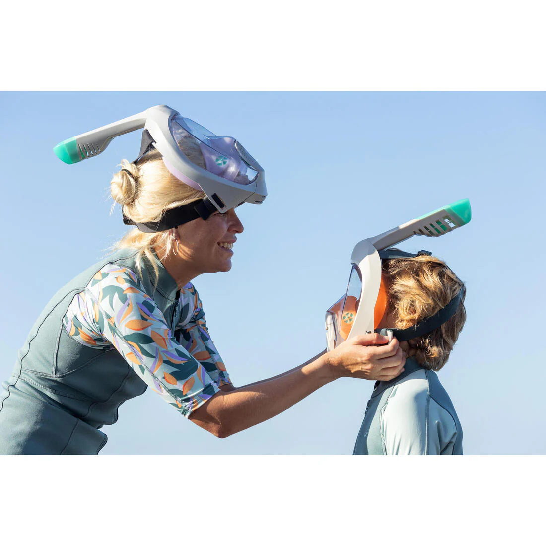 Kids’ Easybreath snorkelling surface mask XS (ages 6-10) NO BAG - Image 48
