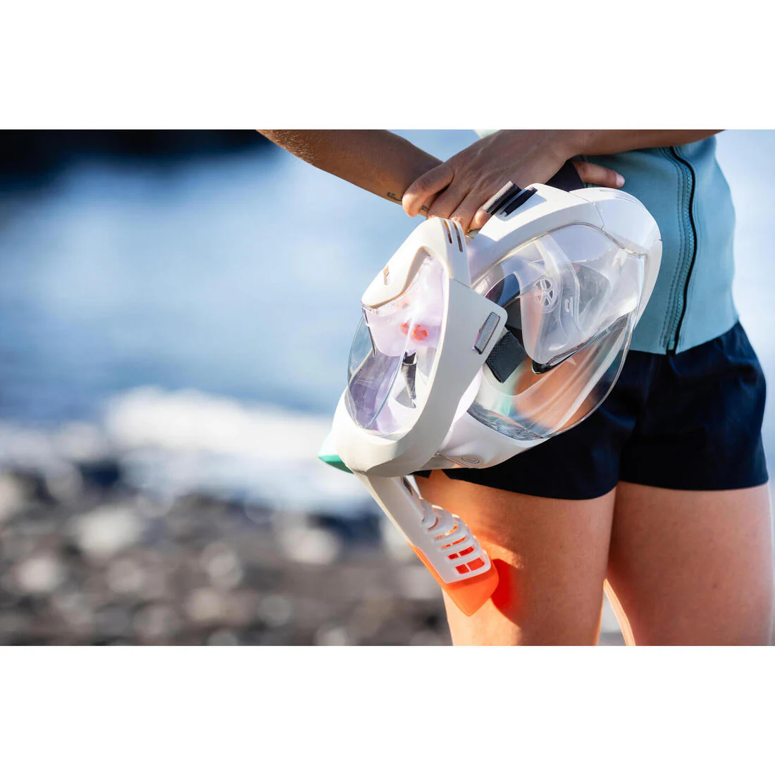 Kids’ Easybreath snorkelling surface mask XS (ages 6-10) NO BAG - Image 51
