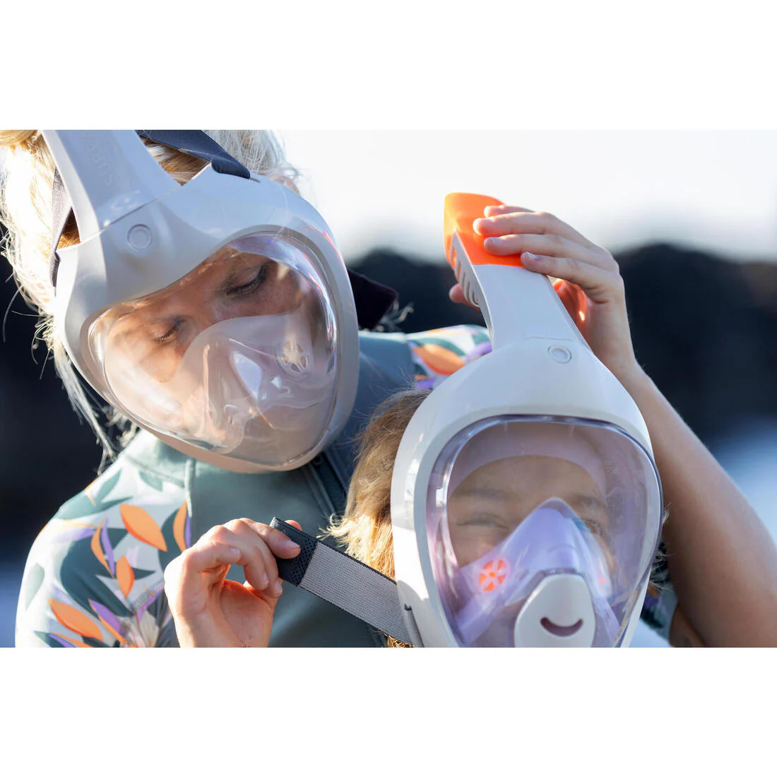 Kids’ Easybreath snorkelling surface mask XS (ages 6-10) NO BAG - Image 54