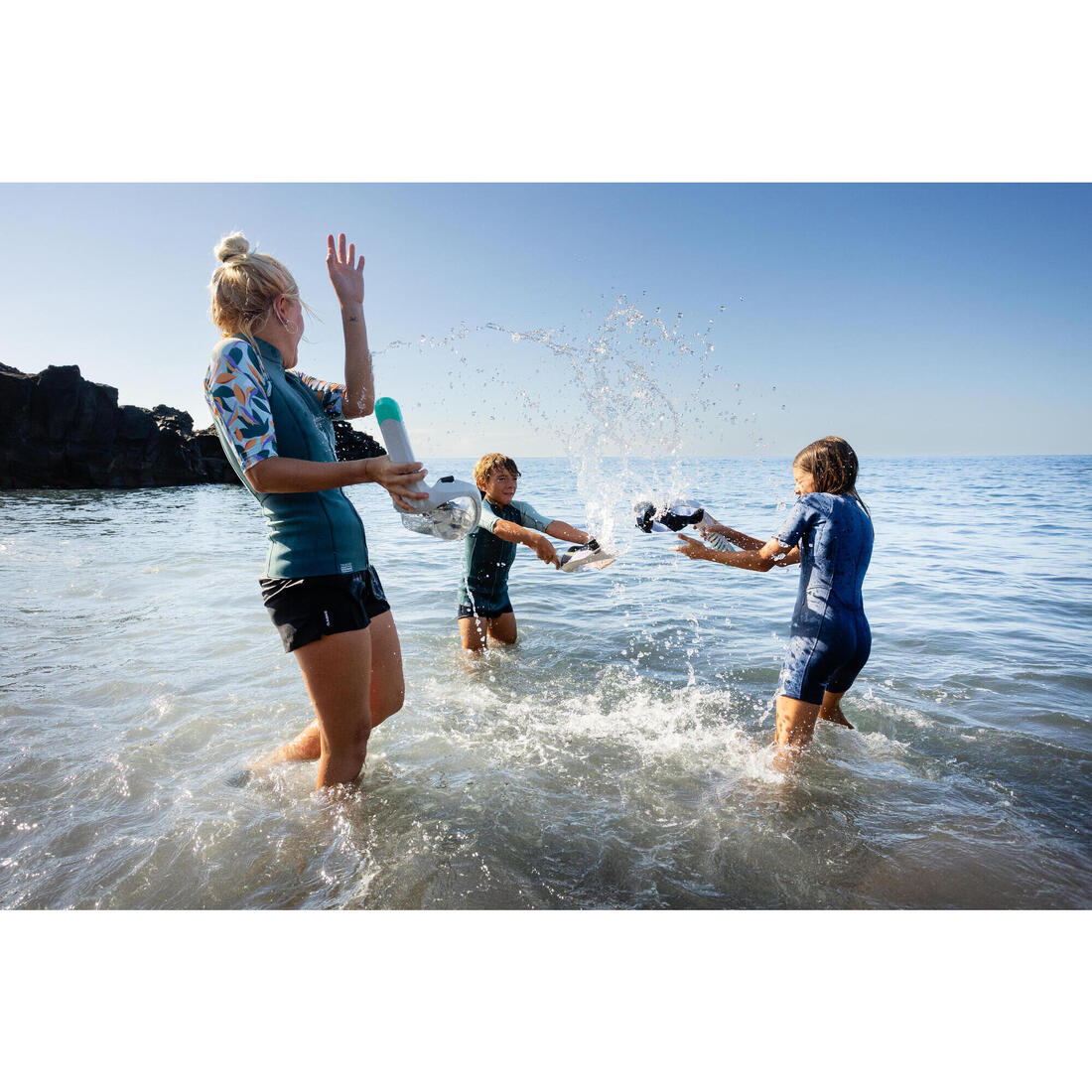 Kids’ Easybreath snorkelling surface mask XS (ages 6-10) NO BAG - Image 55