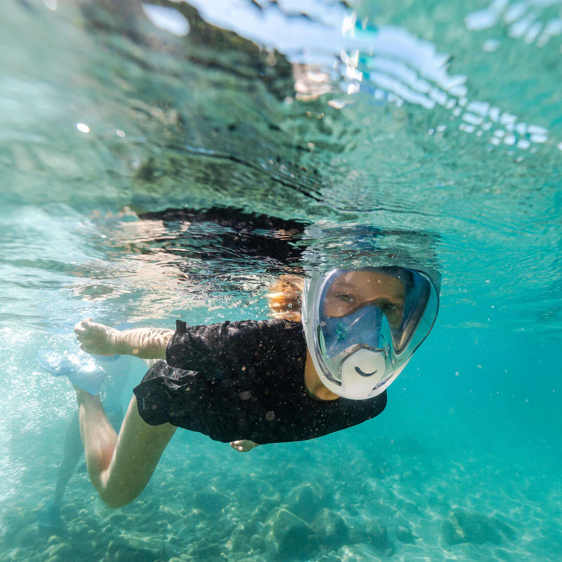 Kids’ Easybreath snorkelling surface mask XS (ages 6-10) NO BAG - Image 62