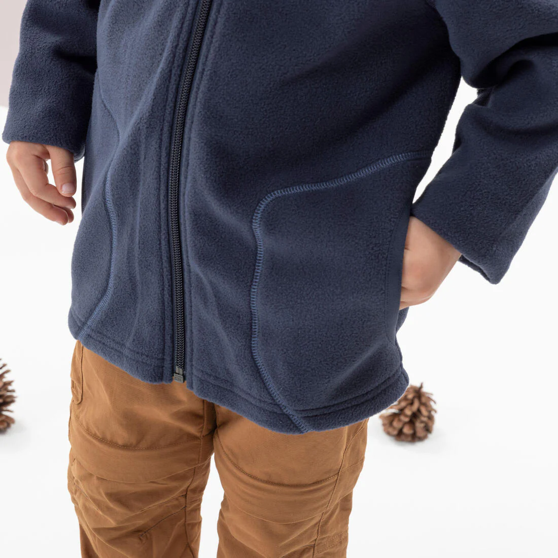 Kids’ fleece hiking jacket MH100 Zip - 2-6 years - Image 6