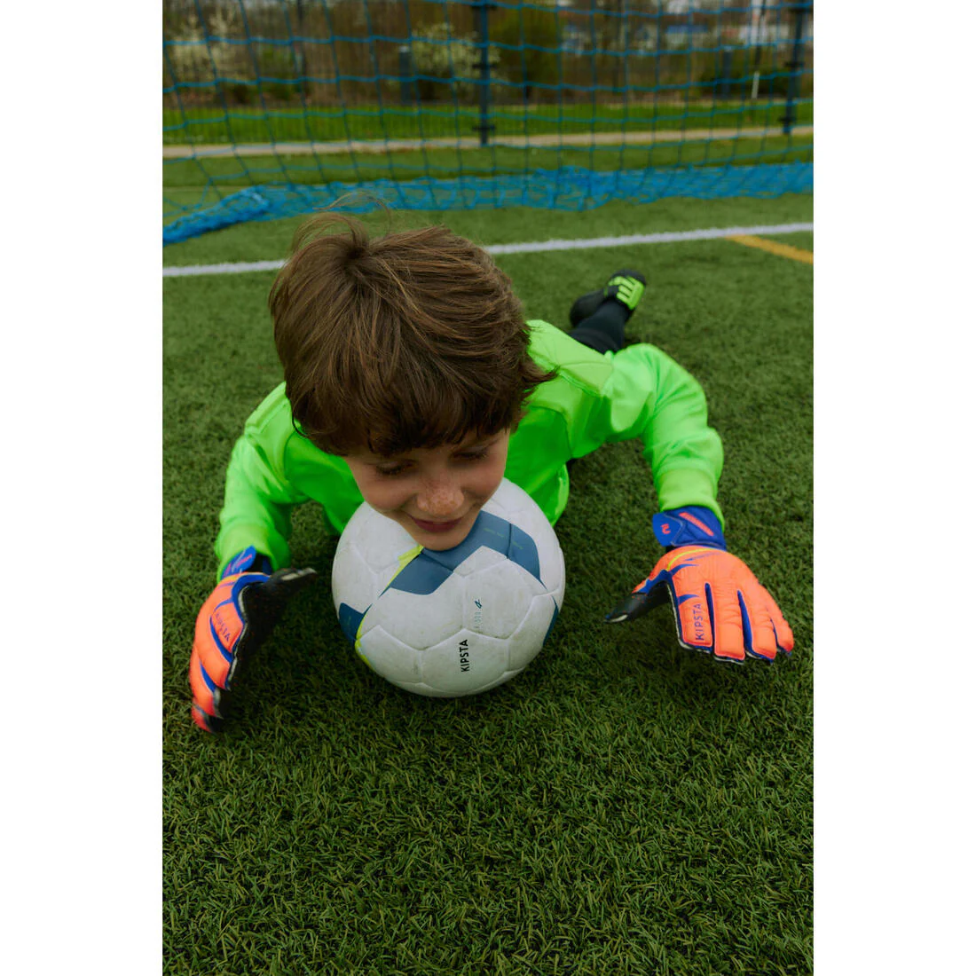 Kids' Gloves F500 Viralto Shielder - Orange/Blue - Image 14