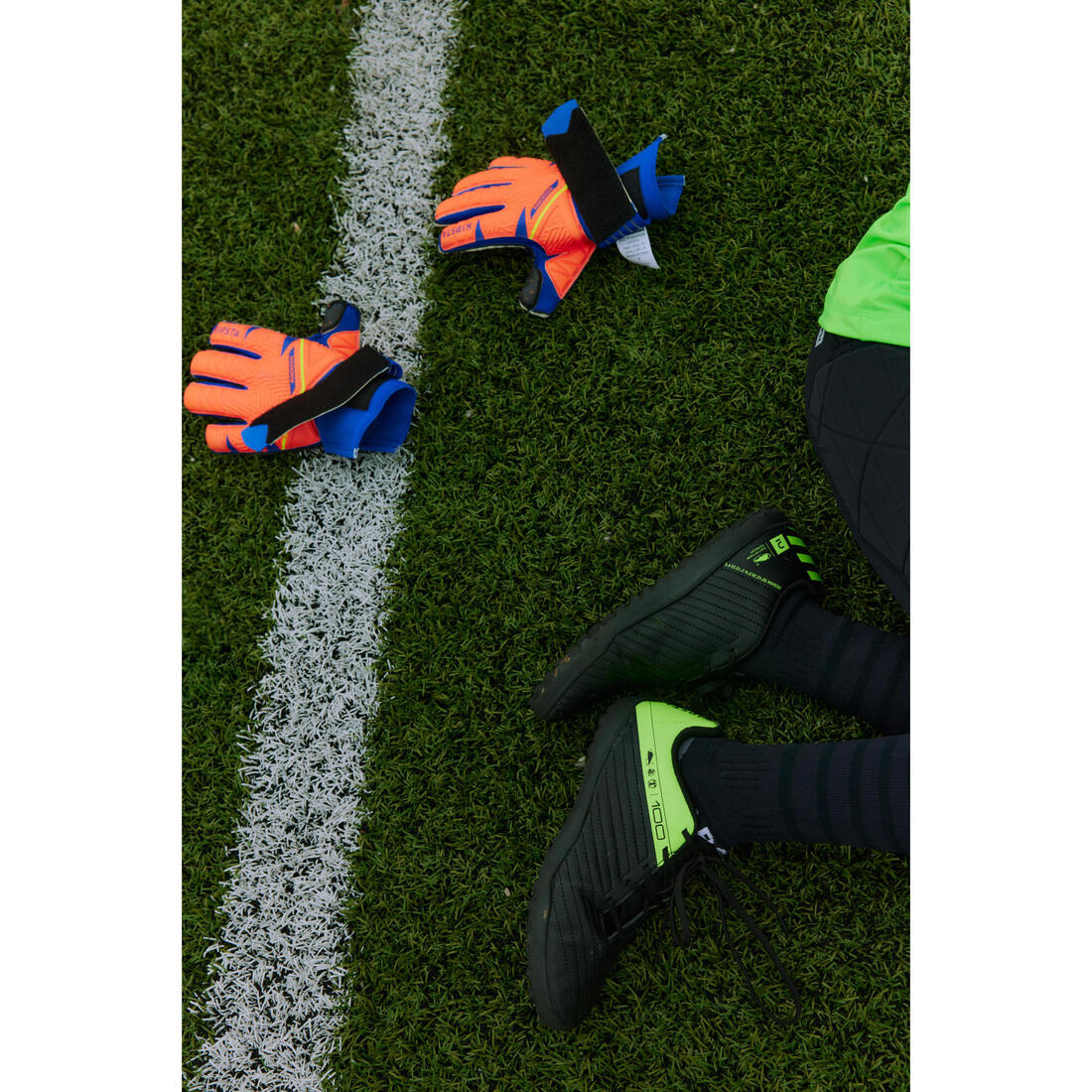 Kids' Gloves F500 Viralto Shielder - Orange/Blue - Image 16