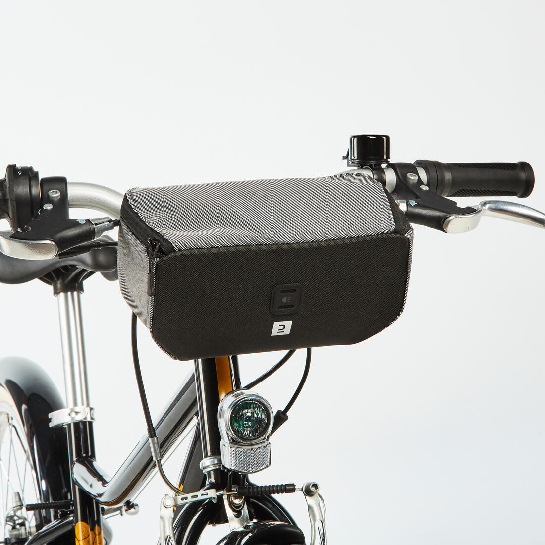 Kids' Front Bike Bag - Black/Grey - Image 2