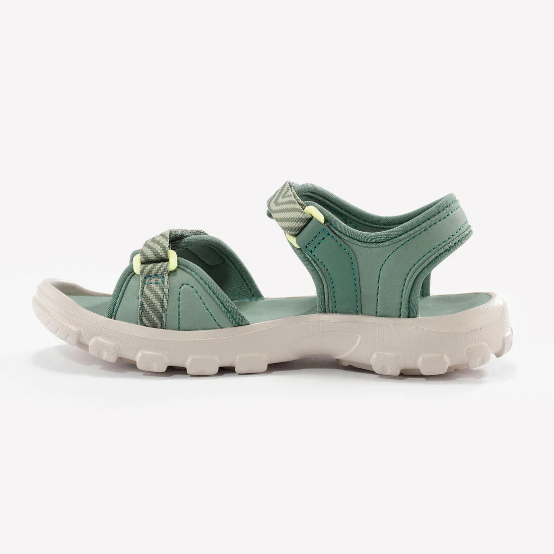 Kidsā hiking sandals with riptab, UK sizes 7 to 12.5, NH100 - Green - Image 5