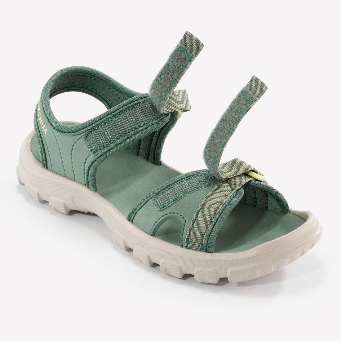 Kidsā hiking sandals with riptab, UK sizes 7 to 12.5, NH100 - Green - Image 8