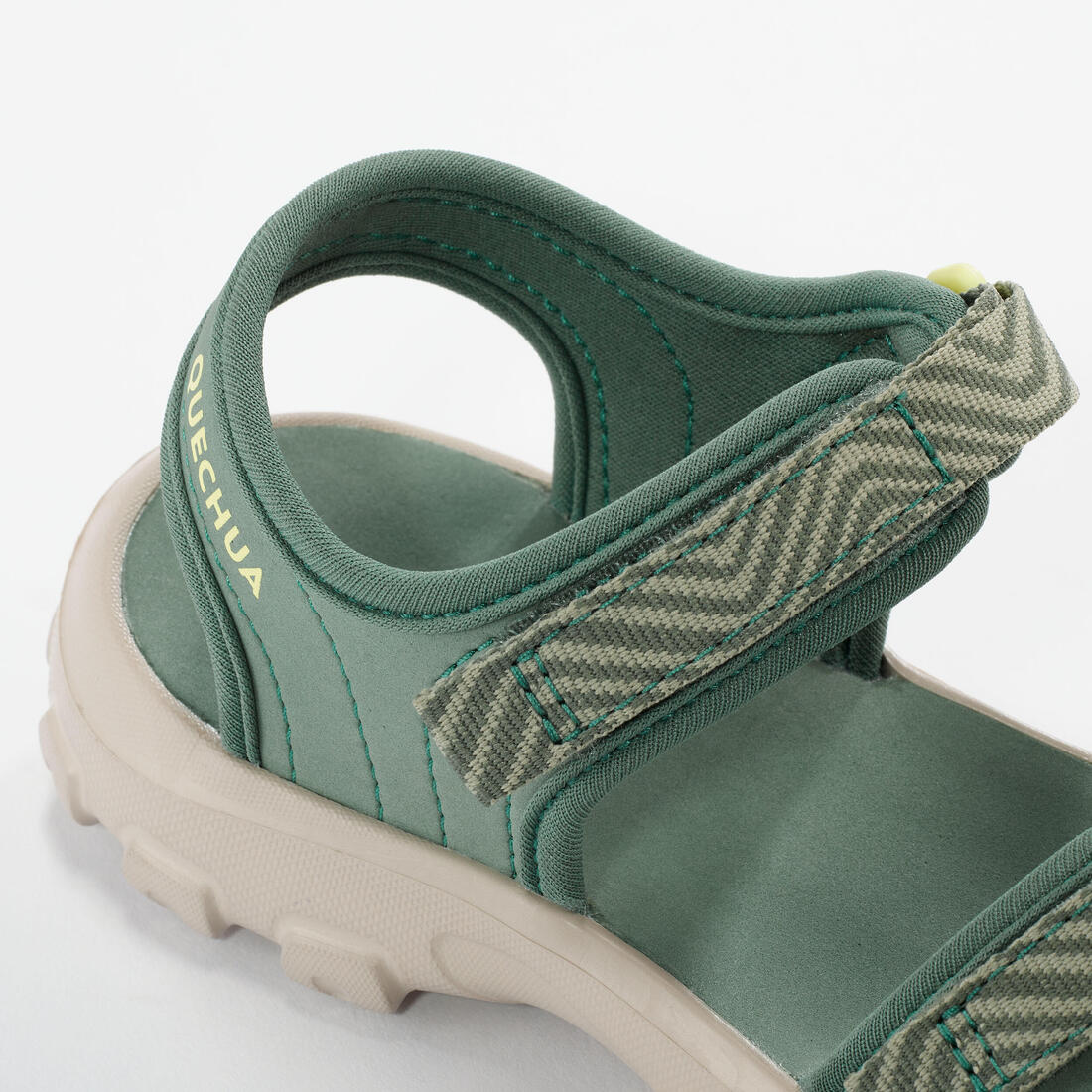 Kidsā hiking sandals with riptab, UK sizes 7 to 12.5, NH100 - Green - Image 9