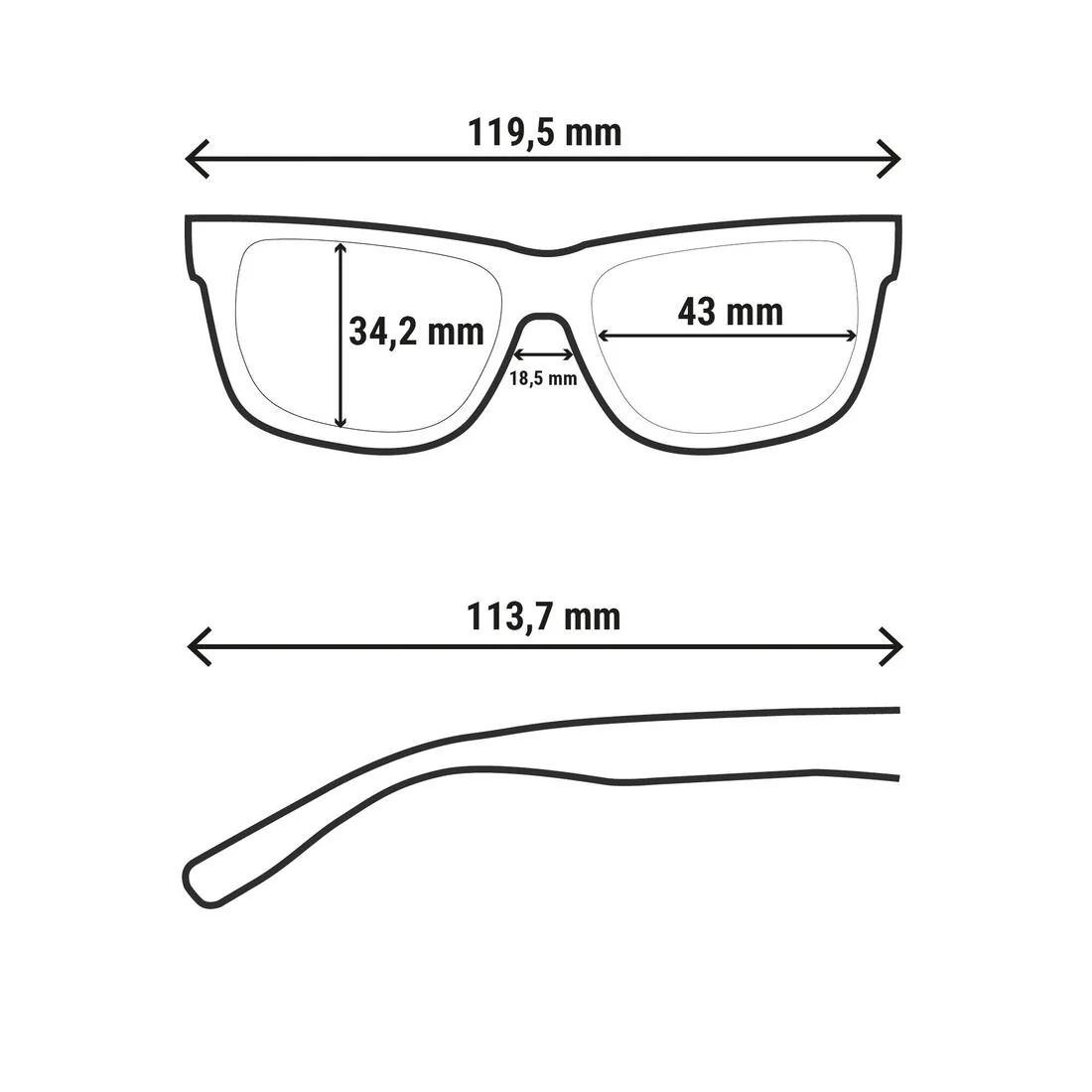 Kids Hiking Sunglasses Aged 4-8 - MH K140 - Category 3 - Image 19