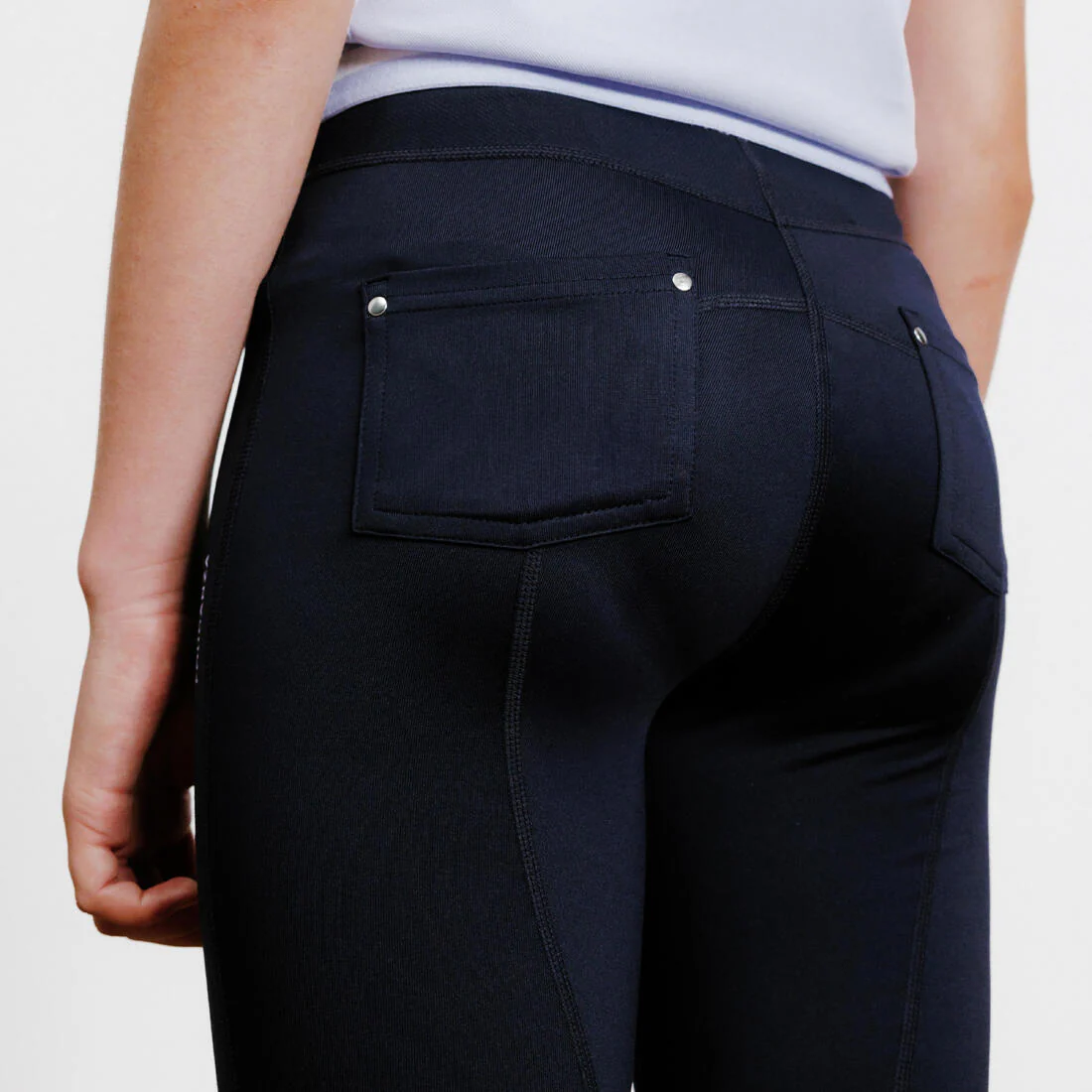 Kids' Horse Riding Jodhpurs 100 Light - Image 11