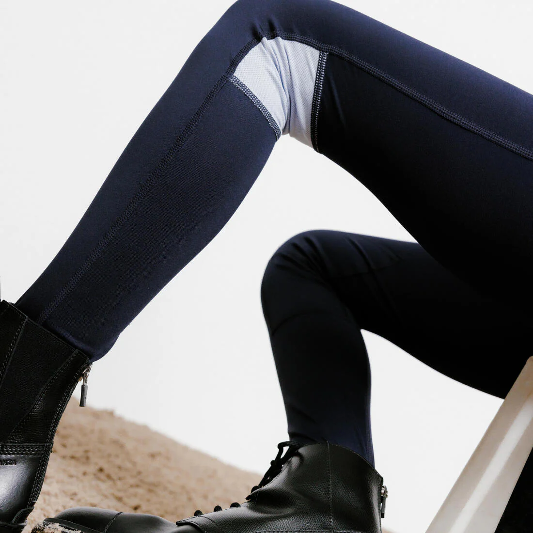 Kids' Horse Riding Jodhpurs 100 Light - Image 12