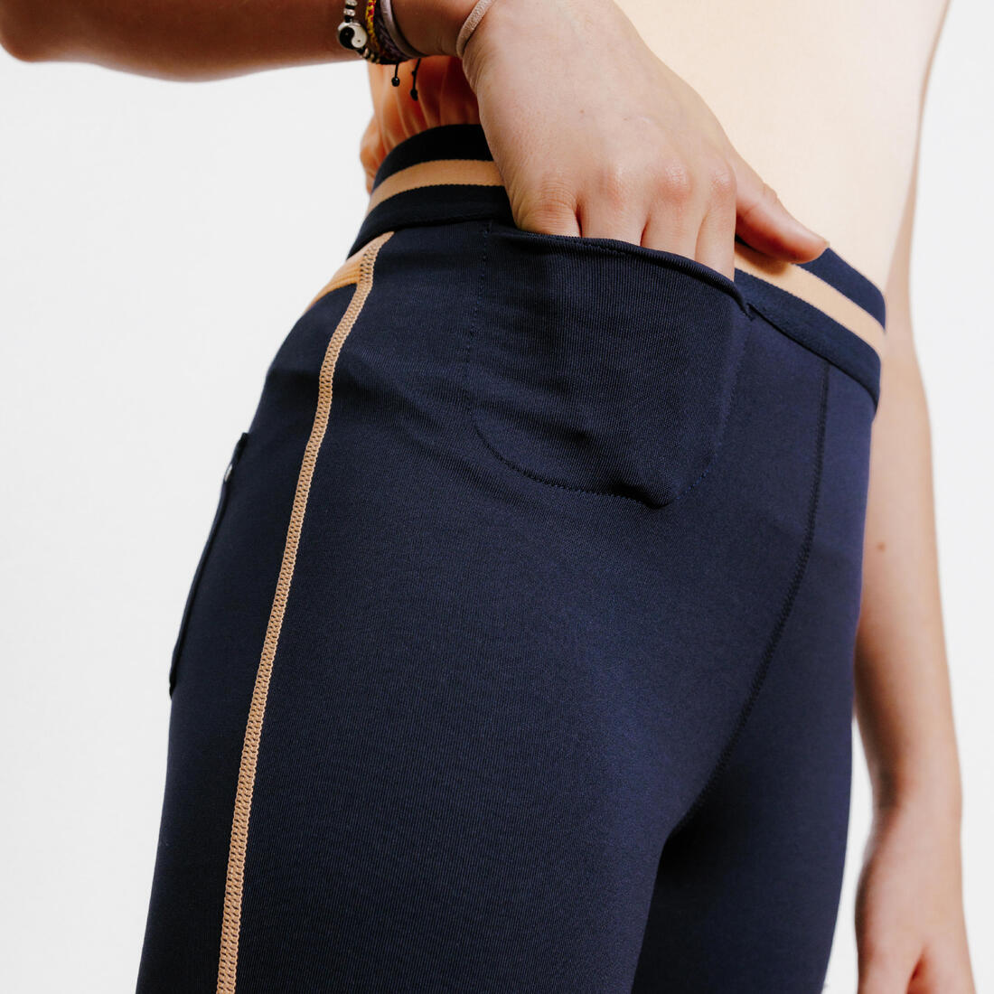 Kids' Horse Riding Jodhpurs 100 Light - Image 6