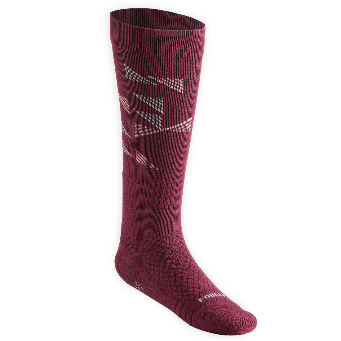 Kids' Horse Riding Socks SKS 500 - Light Pink/Plum Graphic Designs - Image 5