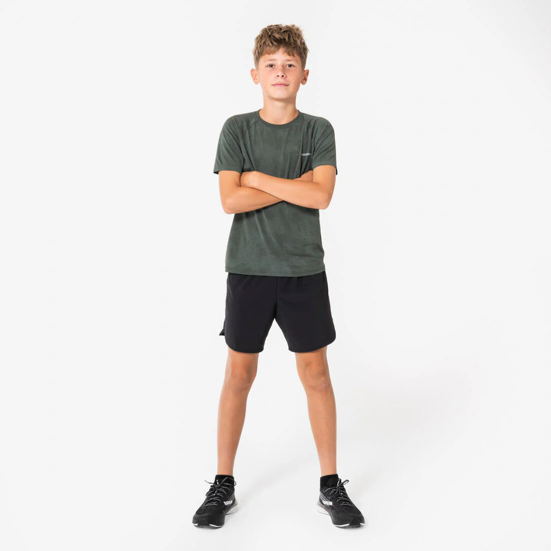 Kids KIPRUN TS LIGHT 900 seamless running T-shirt - khaki - Image 2