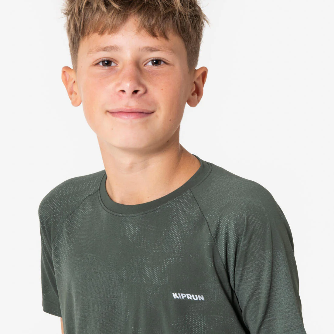 Kids KIPRUN TS LIGHT 900 seamless running T-shirt - khaki - Image 4