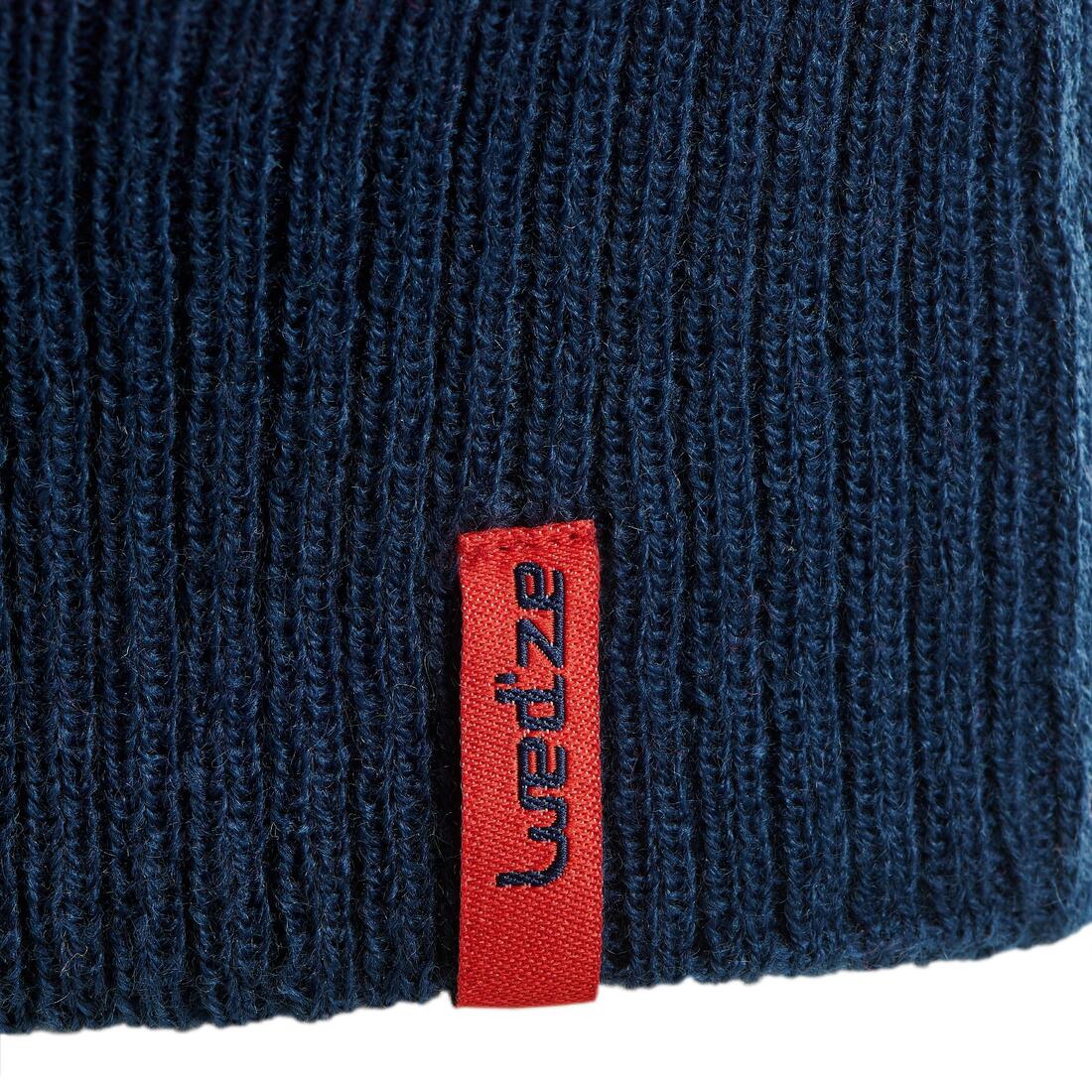 KIDS’ KNITTED SKI BALACLAVA - RED BLUE - Image 7