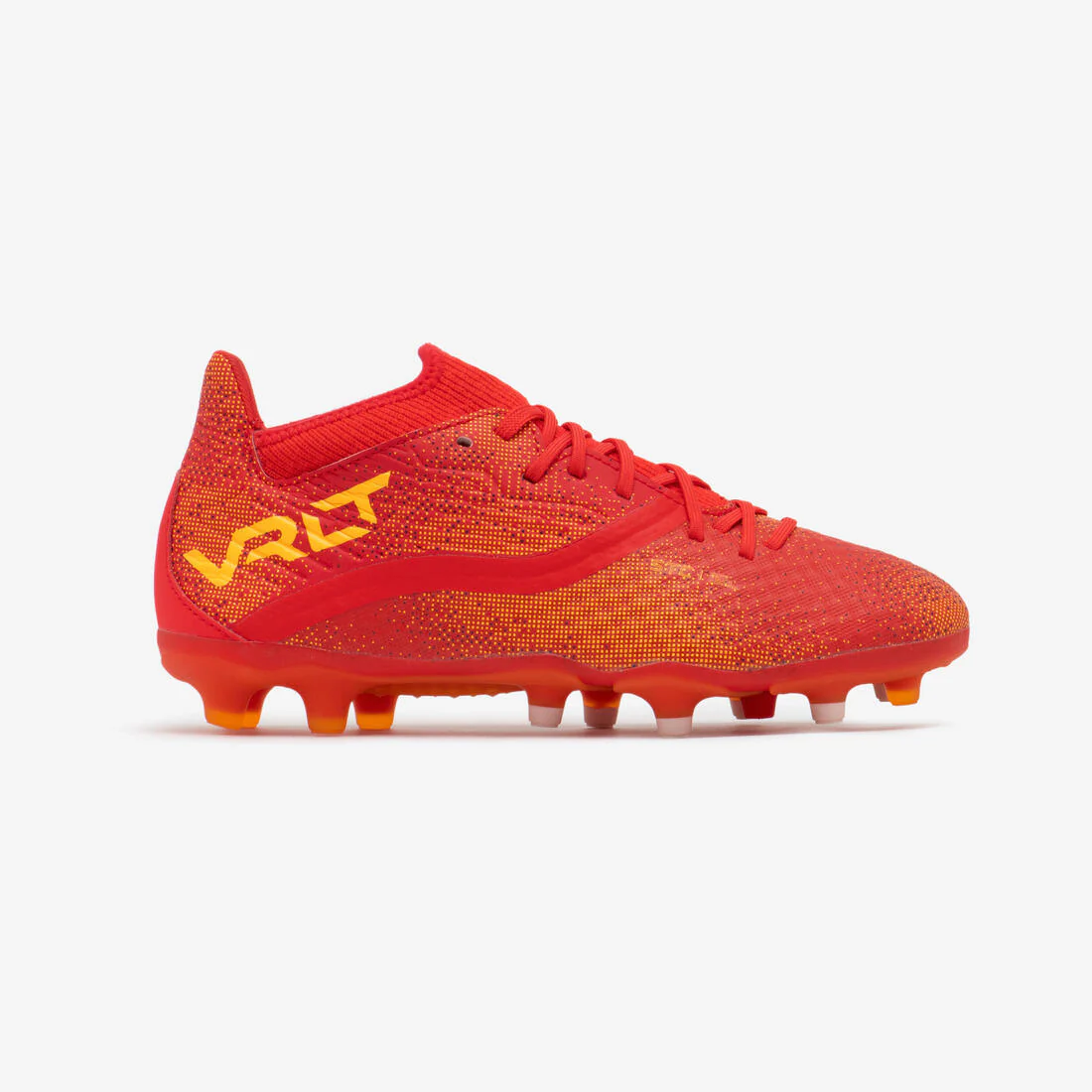 Kids' Lace-Up Comfort Football Boots Viralto III FG - Red &