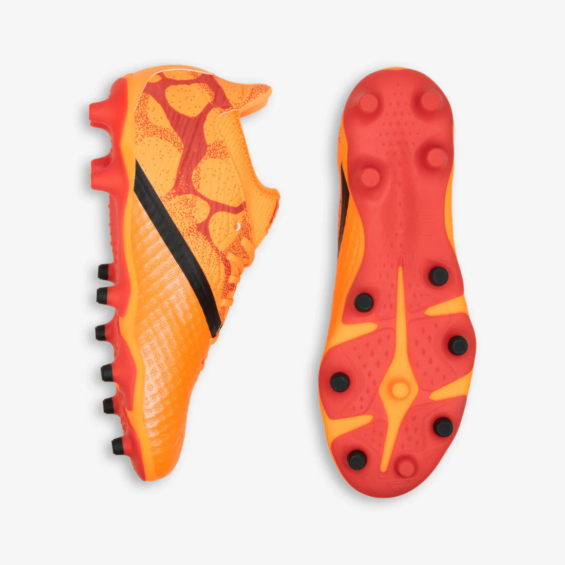 Kids' Lace-Up Comfort Football Boots Viralto III FG - Red & - Image 16