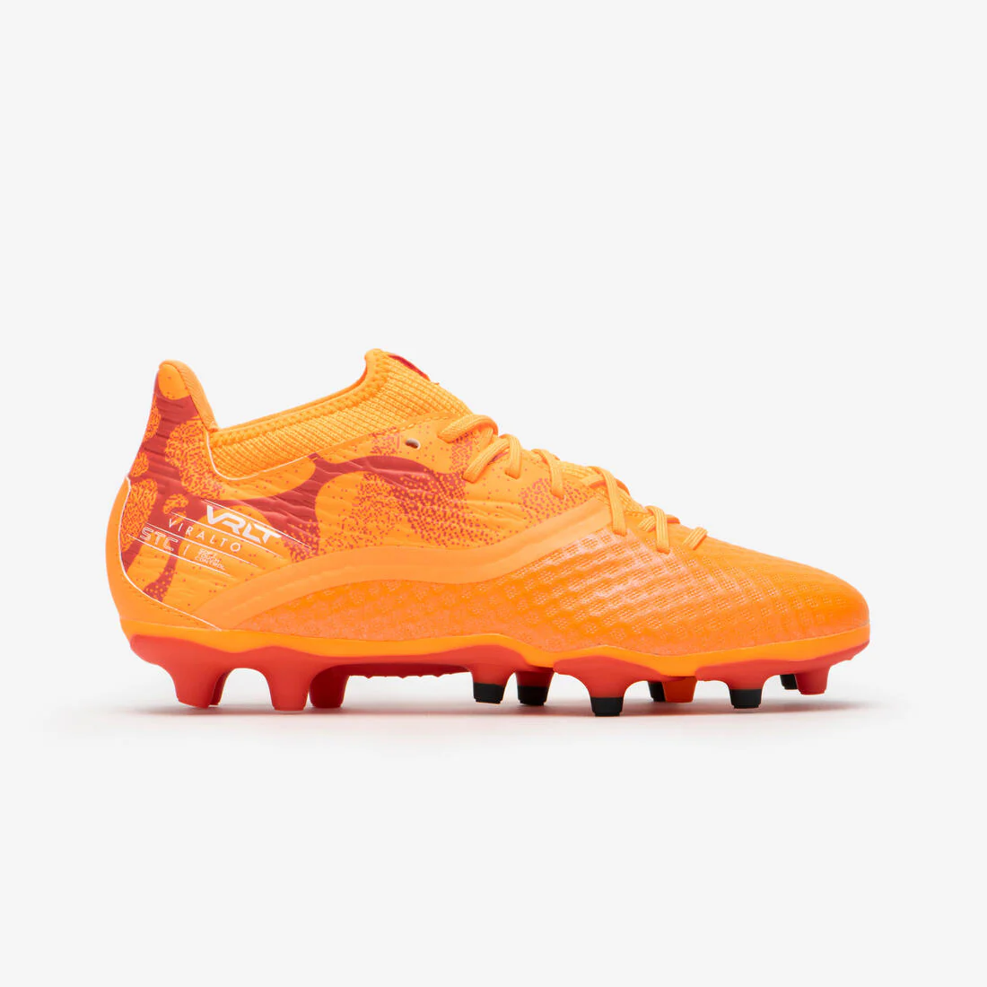 Kids' Lace-Up Comfort Football Boots Viralto III FG - Red & - Image 3