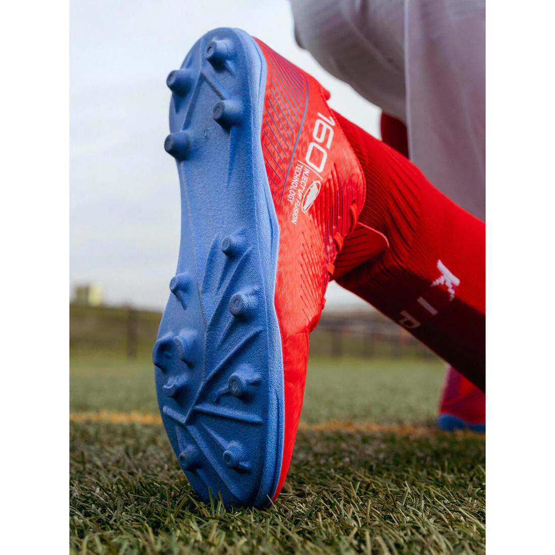 Kids' Lace-Up Football Boots 160 AG/FG - Image 35
