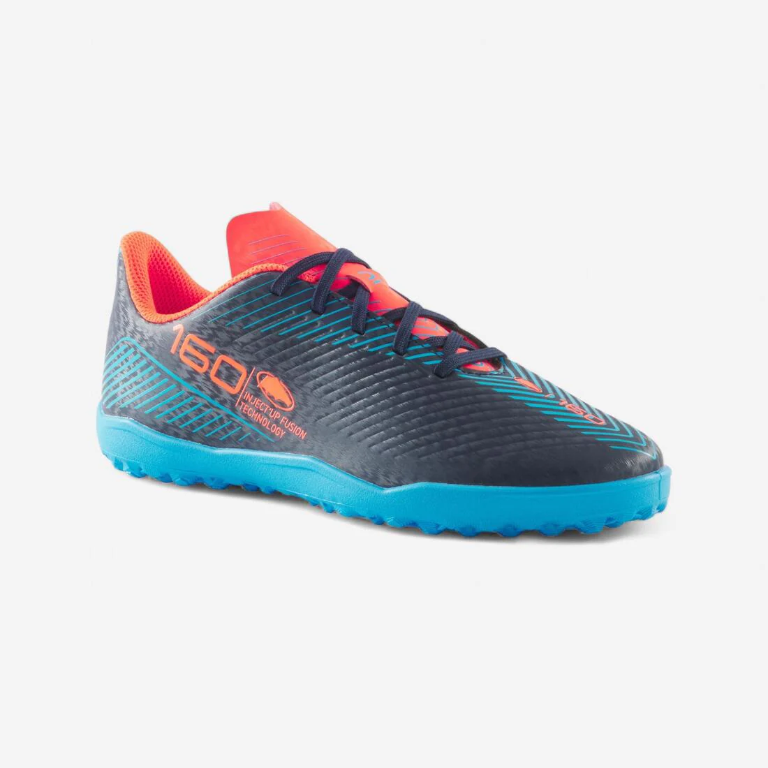 Kids' Lace-Up Football Boots 160 Turf - Image 4