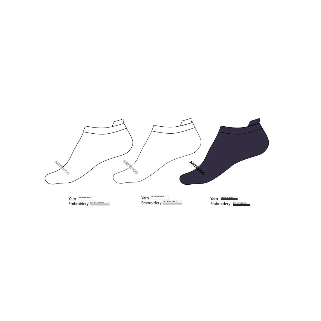 Kids' Low Sports Socks Tri-Pack RS 160 - Image 33