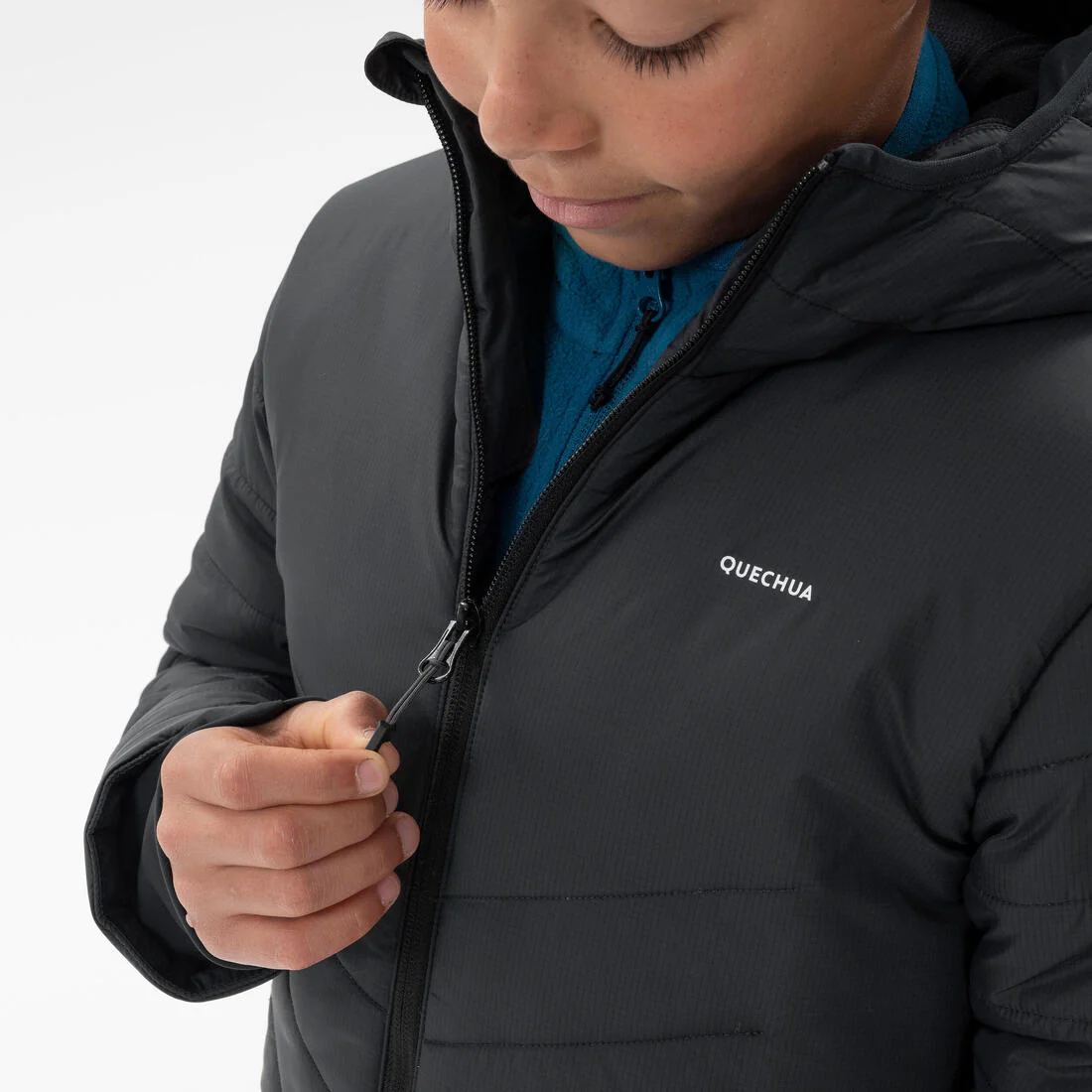 KIDS’ PADDED HIKING JACKET - HYBRID AGED 7-15 - Image 11