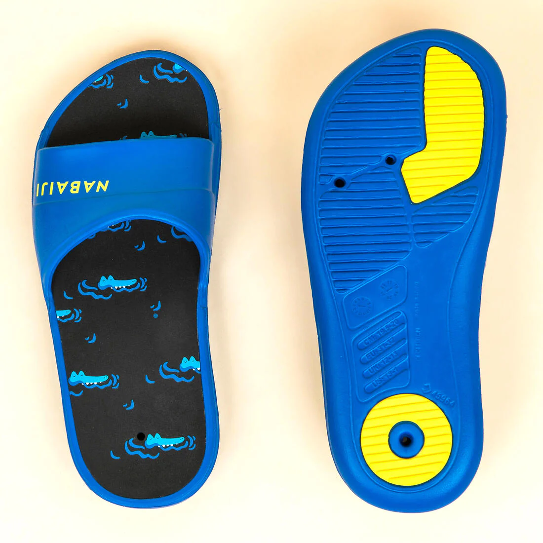 Kids Pool Sandals Slap 500 PRINT - Image 7