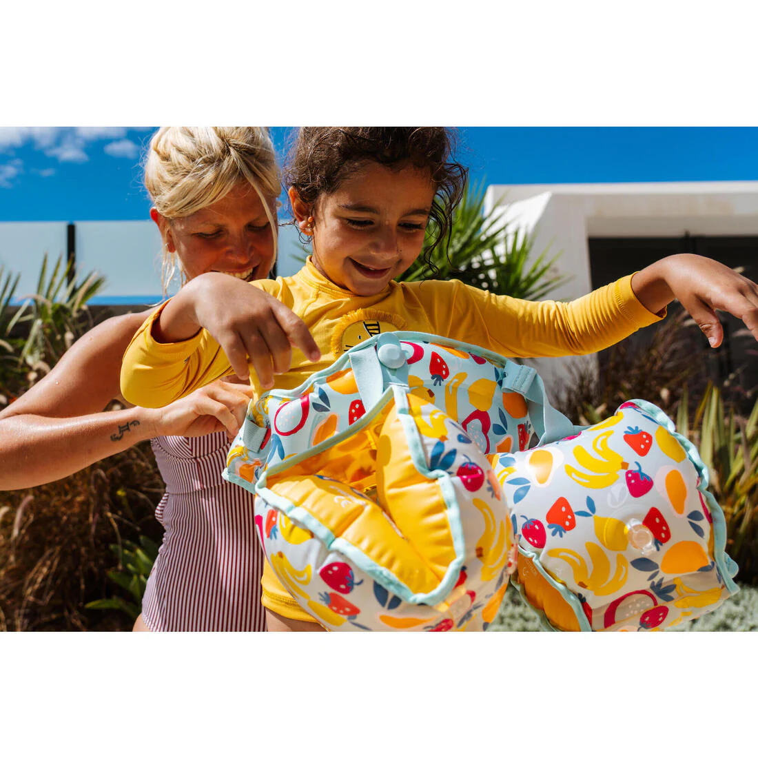 Kids progressive pool armbands - TISWIM flower print - Image 59