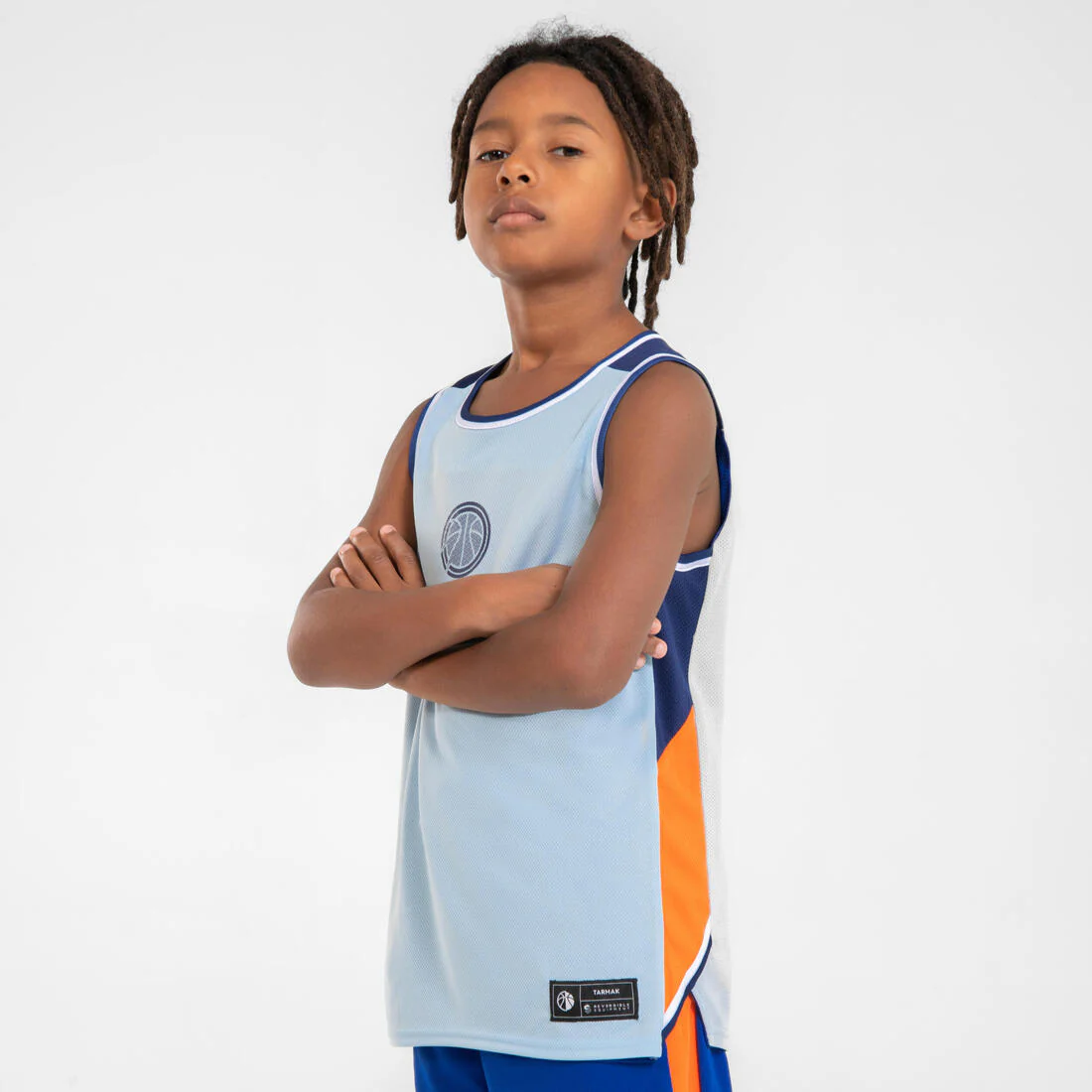 Kids' Reversible Sleeveless Basketball T-Shirt / Jersey T500R - Image 4