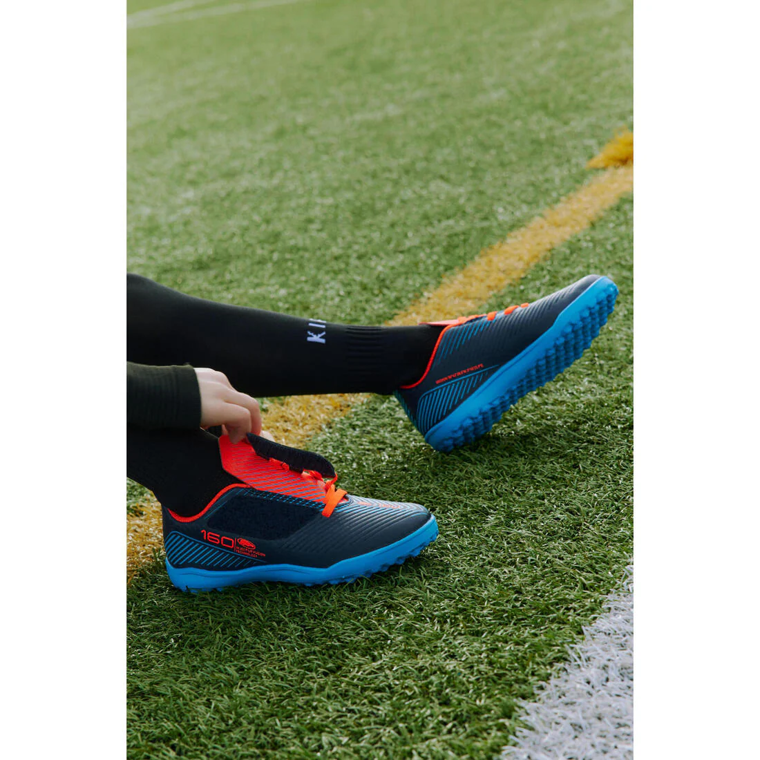 Kids' Rip-Tab Football Boots 160 Easy Turf - Image 30