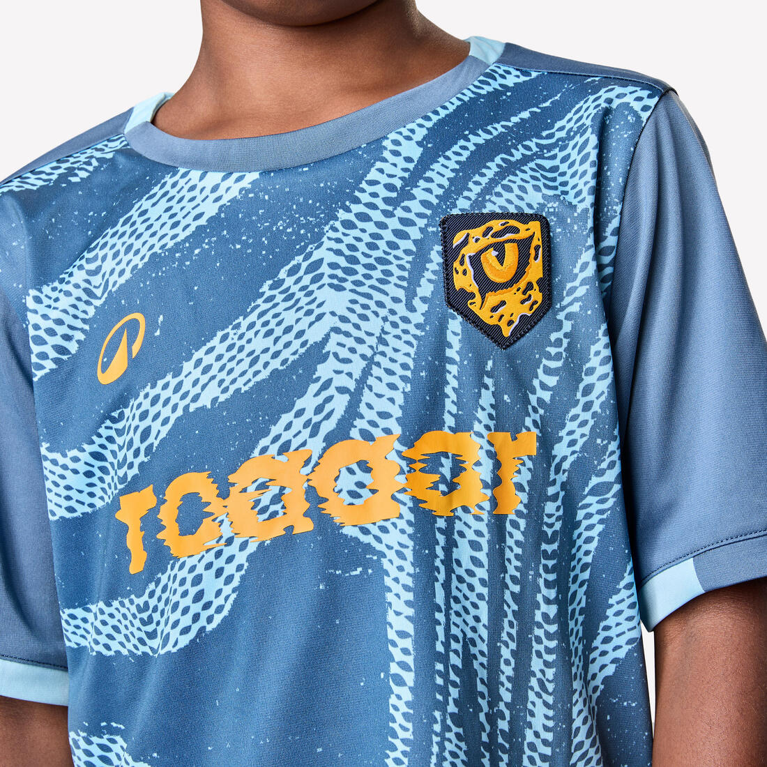 Kids' Short-Sleeved Football Shirt Viralto Roarrr Rhino Stripey - Image 12