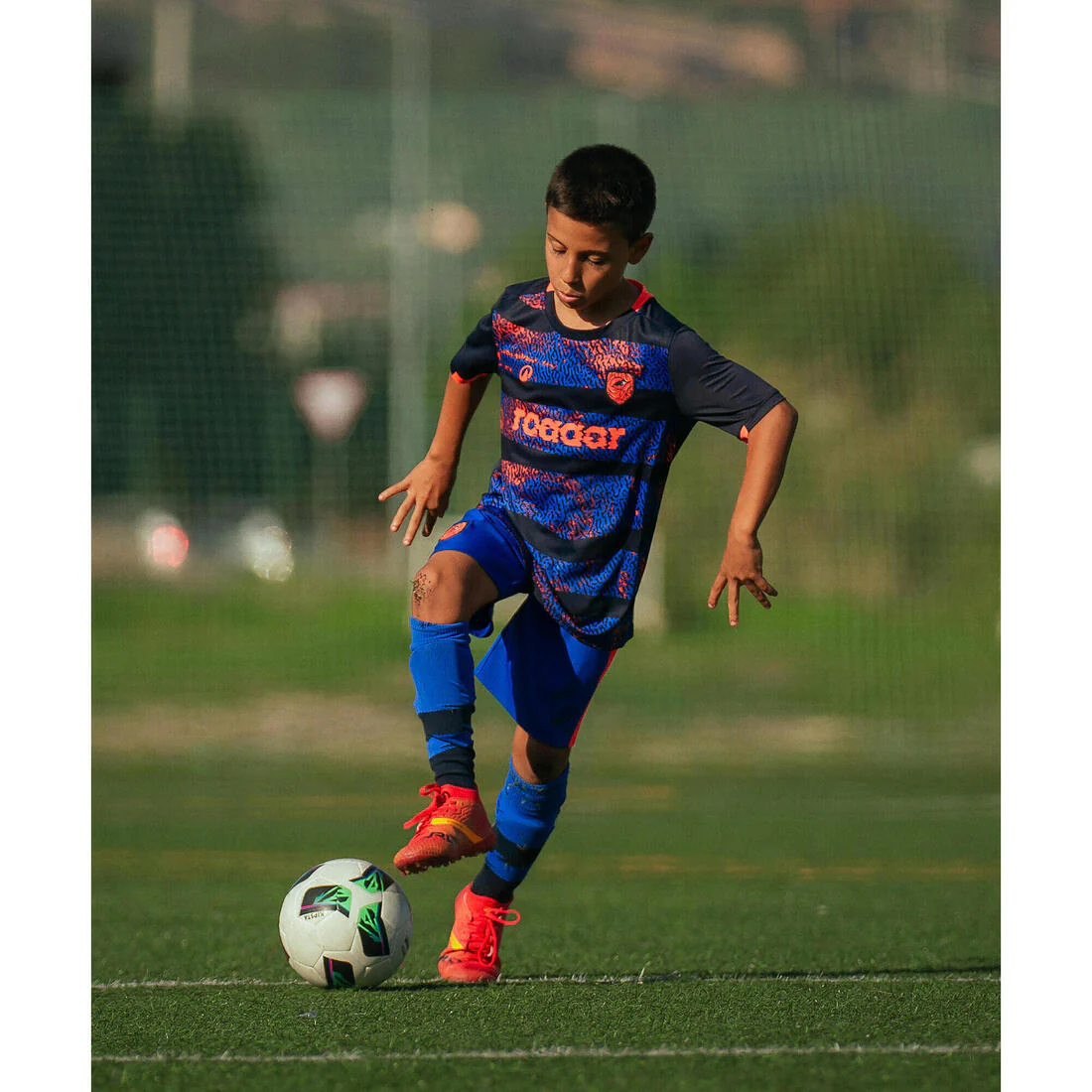 Kids' Short-Sleeved Football Shirt Viralto Roarrr Rhino Stripey - Image 14