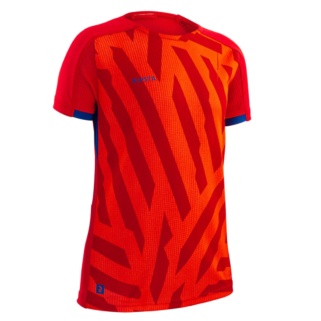 Kids' Short-Sleeved Football Shirt Viralto Solo - Jungle Red & - Image 3