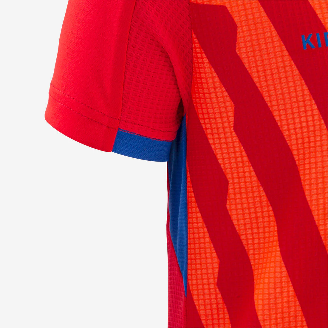Kids' Short-Sleeved Football Shirt Viralto Solo - Jungle Red & - Image 6
