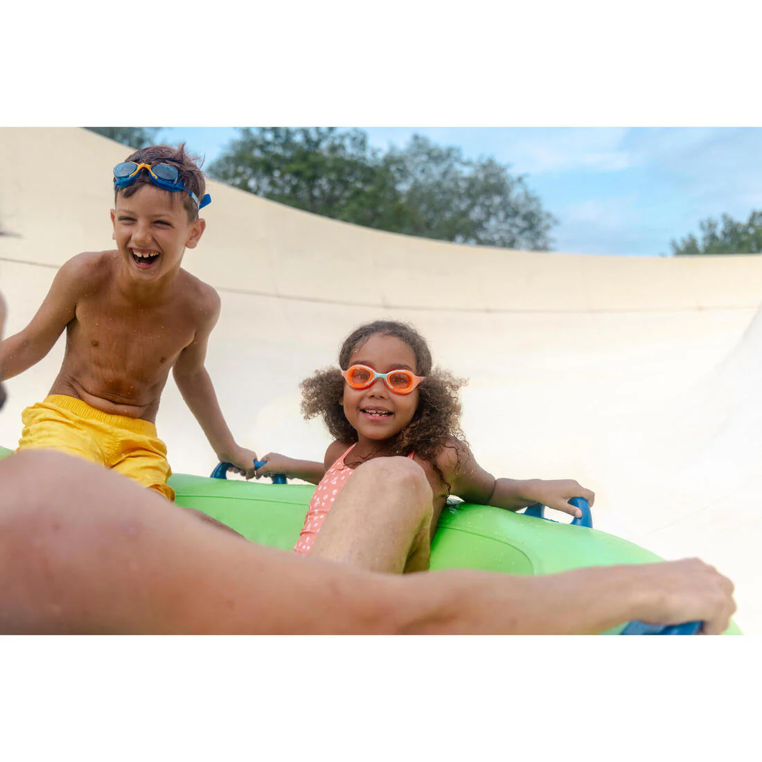Kids’ Swimming Goggles - Xbase turquoise tinted - Image 20