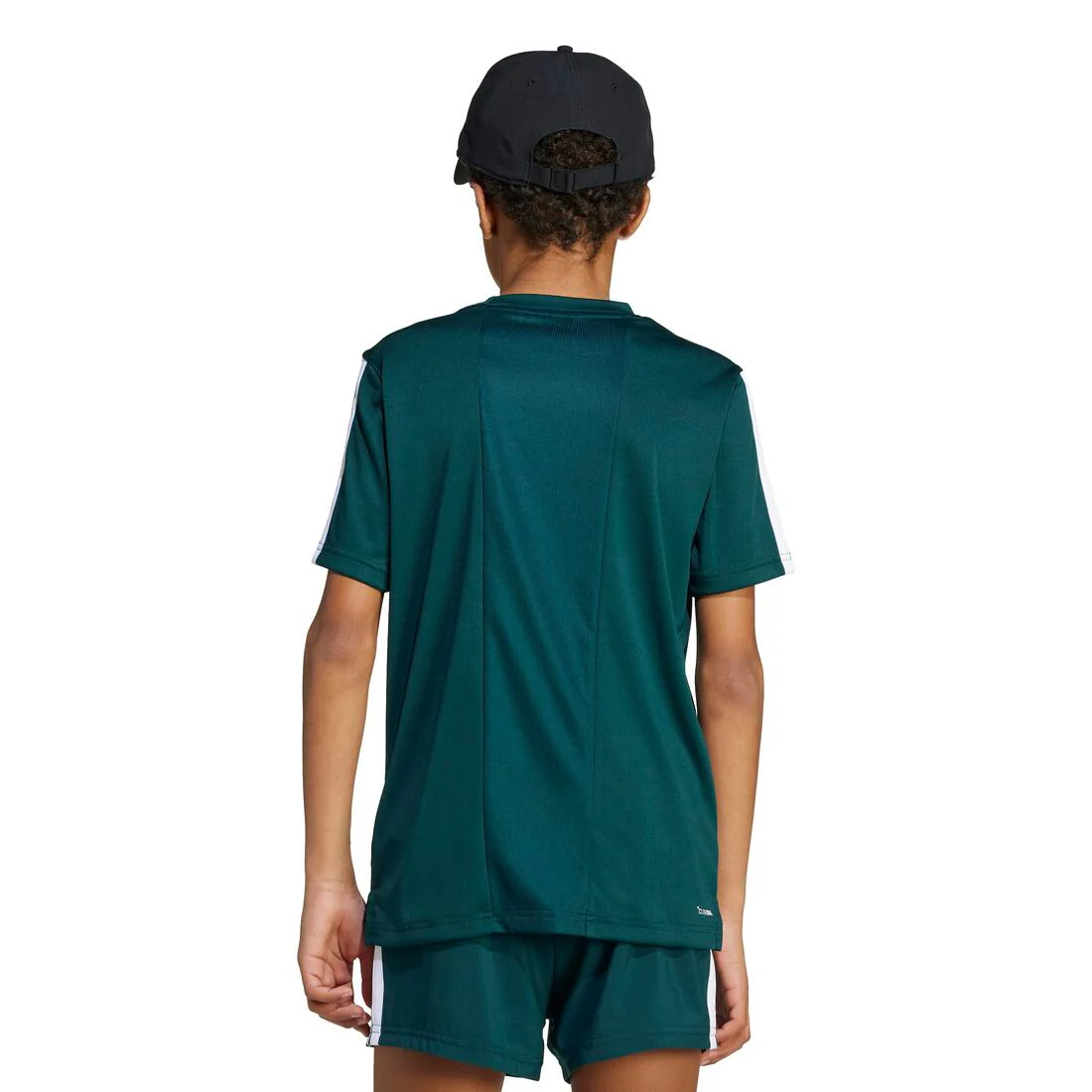 Kids Train Essentials 3-Stripes T-Shirt , Green - Image 3