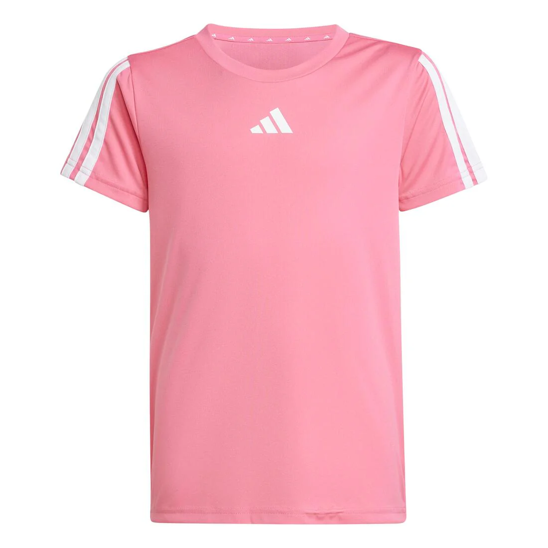 Kids Training Essentials 3-Stripes Tee, Pink - Image 6