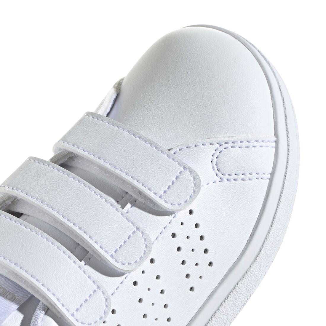 Kids Unisex Advantage Base 2.0 Shoes, White - Image 6