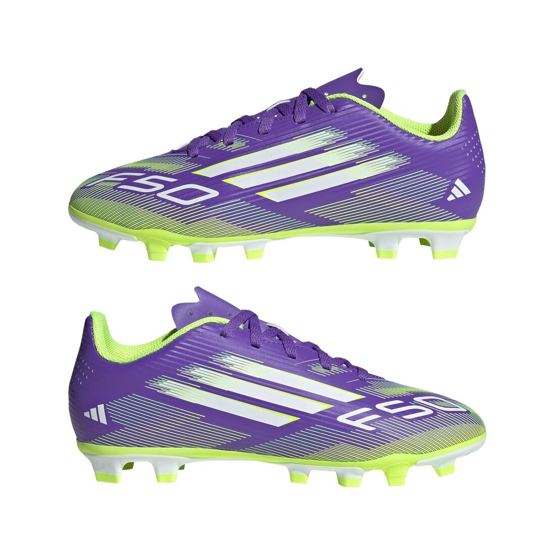 Kids Unisex F50 Club Firm/Multi-Ground Boots, Purple - Image 6