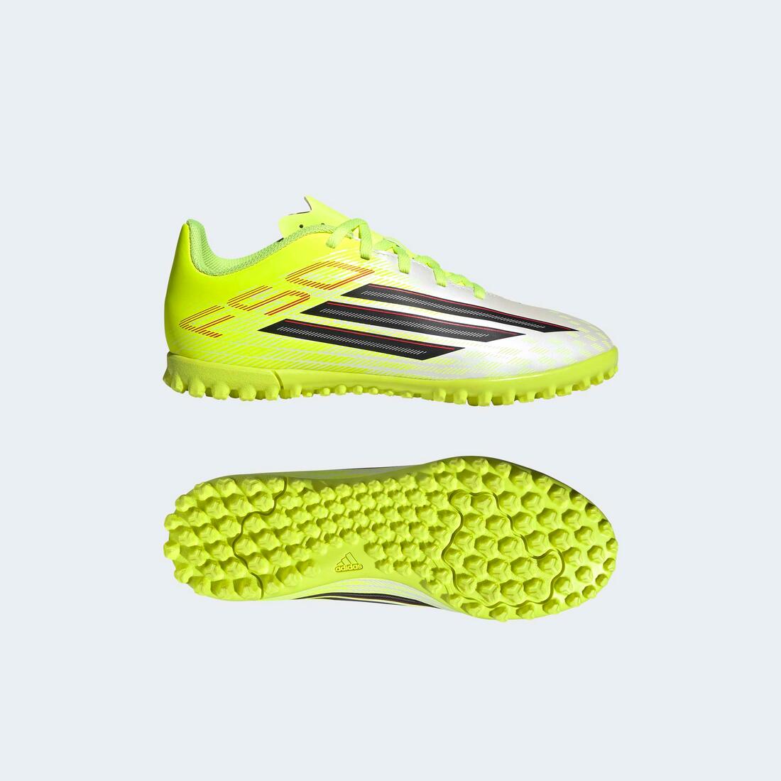 Kids Unisex F50 Club Turf Football Shoes, Yellow - Image 10