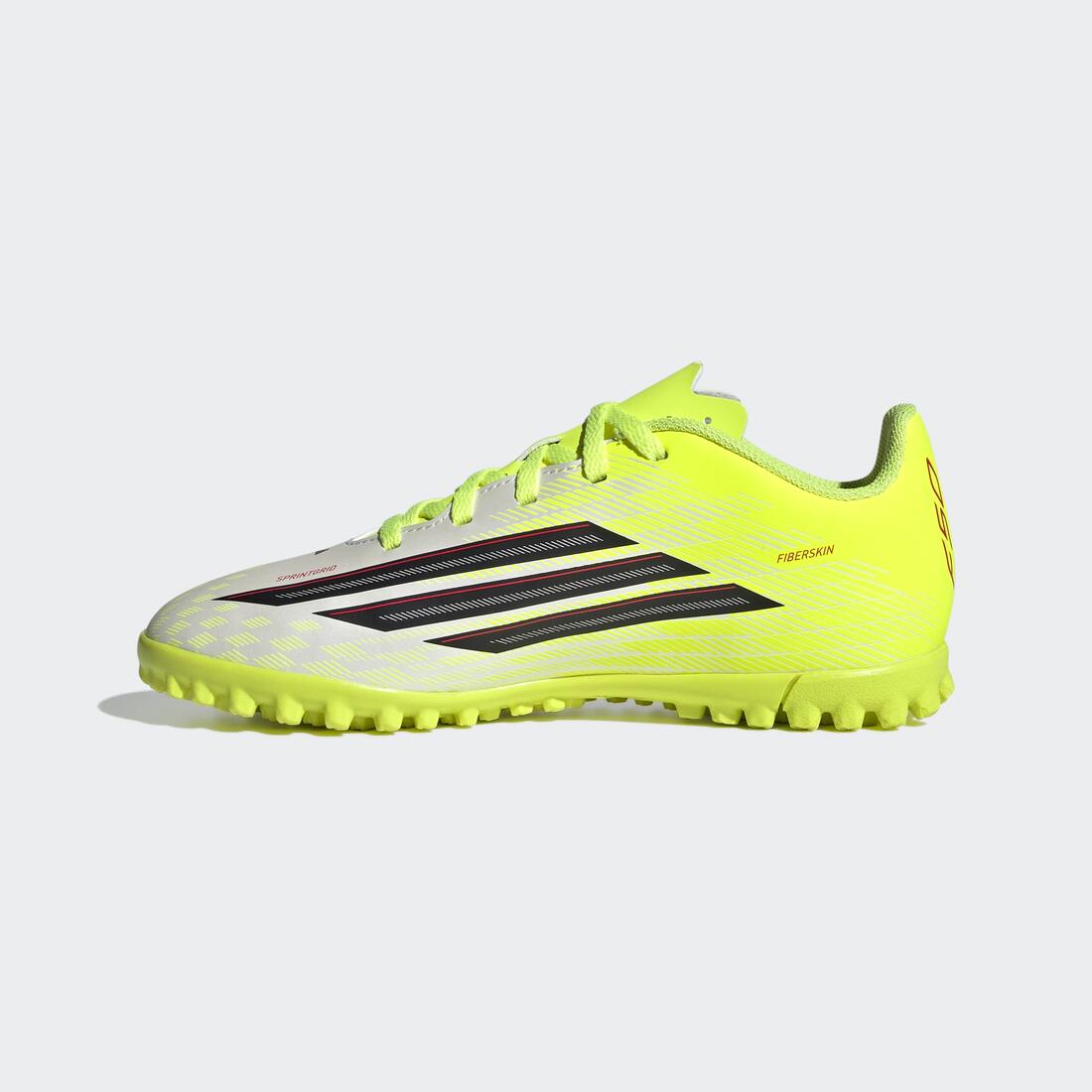 Kids Unisex F50 Club Turf Football Shoes, Yellow - Image 4