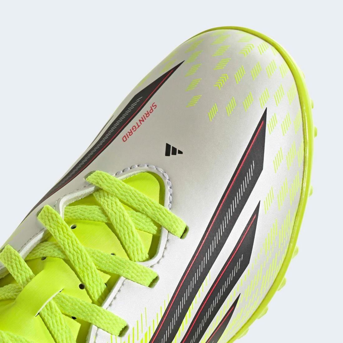 Kids Unisex F50 Club Turf Football Shoes, Yellow - Image 7