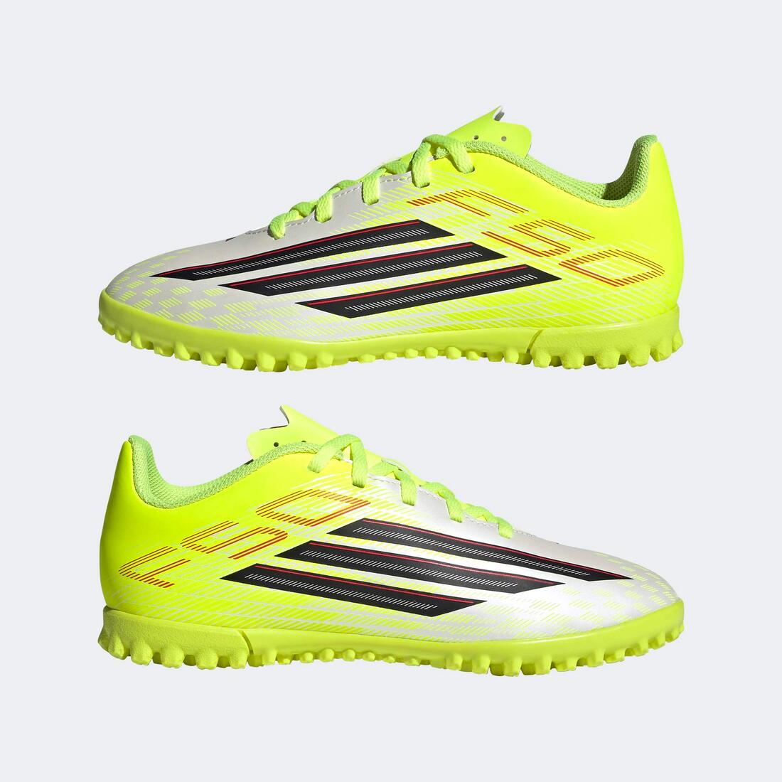 Kids Unisex F50 Club Turf Football Shoes, Yellow - Image 9